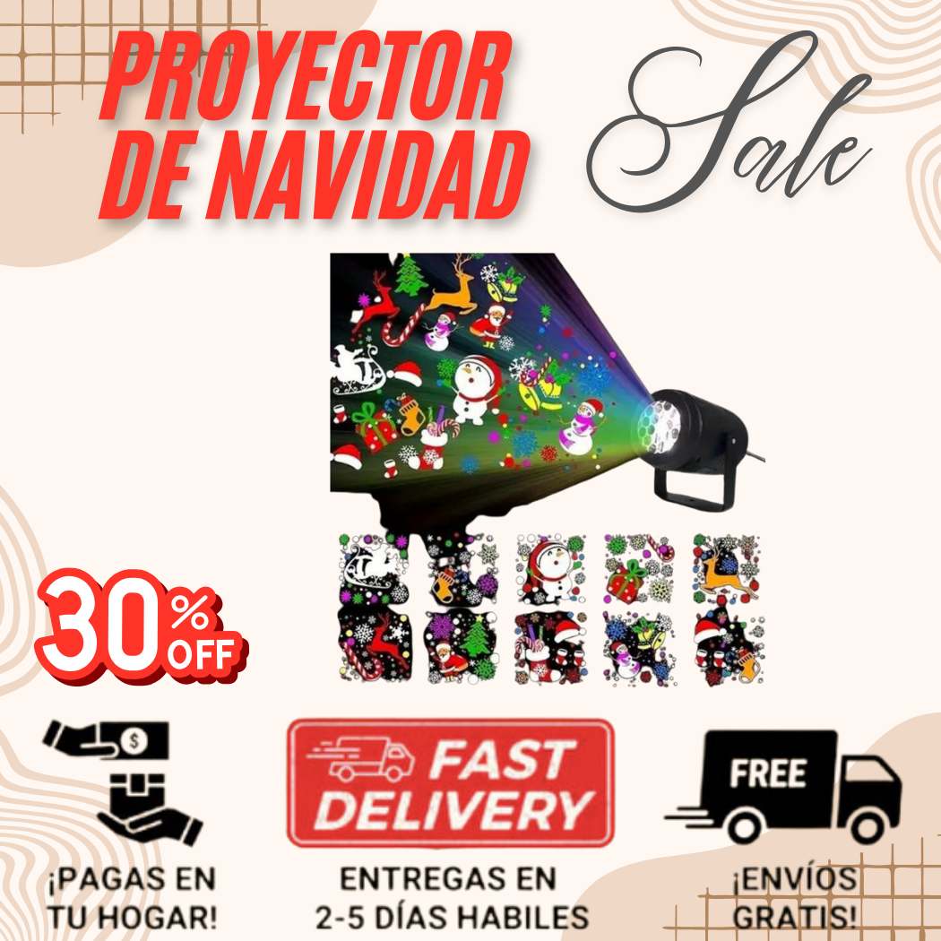 🎄 Ilumina tu Navidad sin Esfuerzo: Proyector LED + Envío Gratis 🎁